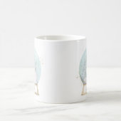 Individuelle Name Arctic Fox Weihnachten Kaffeetasse (Mittel)
