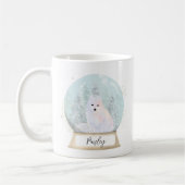 Individuelle Name Arctic Fox Weihnachten Kaffeetasse (Links)