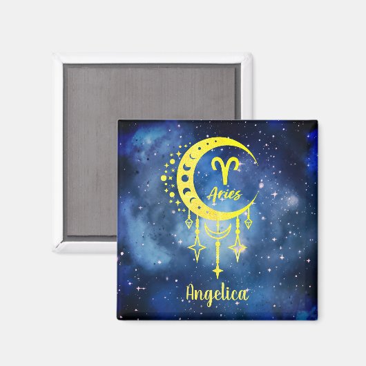 Individuelle Name Aries Magnet (Vorderseite/Rückseite)