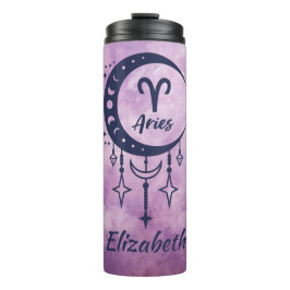 Individuelle Name Aries Zodiac Sign Thermosbecher