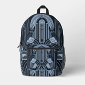 Individuelle Name Art Deco Bedruckter Rucksack (Vorderseite)