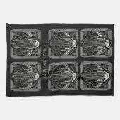Individuelle Name Art Deco Geschirrtuch (Horizontal)