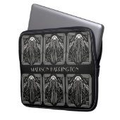 Individuelle Name Art Deco Laptopschutzhülle (Vorderseite Links)