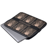 Individuelle Name Art Deco Laptopschutzhülle (Vorne Knopf)