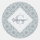 Individuelle Name Art Deco Parco Civico-Ciani Runder Aufkleber (Vorderseite)