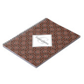 Individuelle Name Art Deco Safari Sunset Boho Mand Notizblock (Linke Seite)