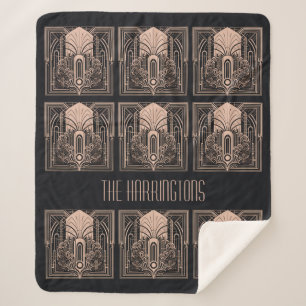 Individuelle Name Art Deco Sherpadecke