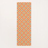 Individuelle Name Art Deco Sommer Radiant Mandala Yogamatte (Rückseite)