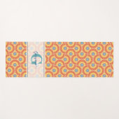 Individuelle Name Art Deco Sommer Radiant Mandala Yogamatte (Vorderseite (Horizontal))