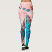 Individuelle Name Art Leggings (Rückseite)