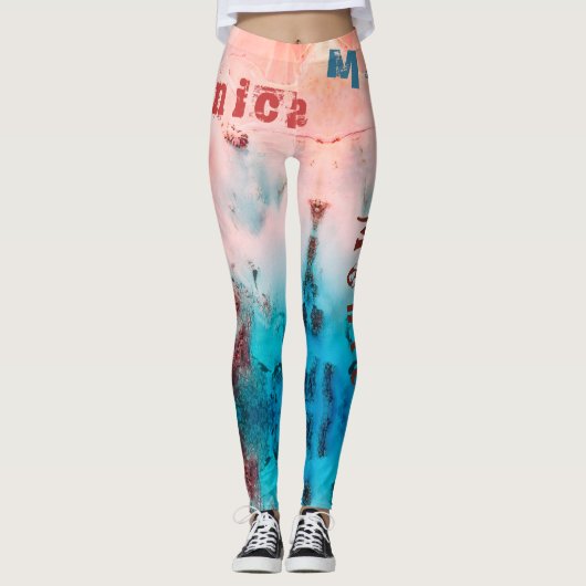 Individuelle Name Art Leggings (Vorderseite)