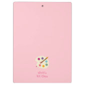 individuelle Name Art School Artist Creative Klemmbrett (Rückseite)