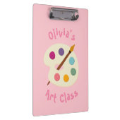 individuelle Name Art School Artist Creative Klemmbrett (Rechts)