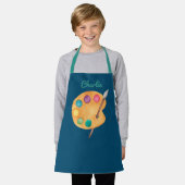 individuelle Name Artist Art Palette malen Kinder  Schürze (Getragen)