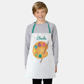 individuelle Name Artist Art Palette malen Kinder  Schürze (Getragen)
