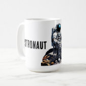 Individuelle Name Astronaut - "Ich brauche mehr Pl Kaffeetasse (Vorderseite Links)