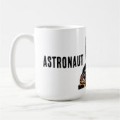 Individuelle Name Astronaut - "Ich brauche mehr Pl Kaffeetasse (Links)