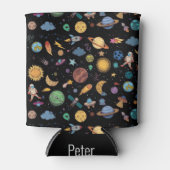 Individuelle Name Astronauten Weltraum Dosenkühler (Vorderseite)