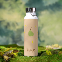 Individuelle Name auf braune Birne gemalt