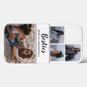 Individuelle Name auf der FotoCollage "White Best Case-Mate iPhone Hülle (Rückseite (Horizontal))