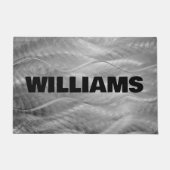 Individuelle Name auf gebürstetem Metall Abstrakt Fußmatte (Vorderseite)