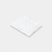 Individuelle Name auf Imitaten Krinklerpapier Post-it Klebezettel (angewinkelt)