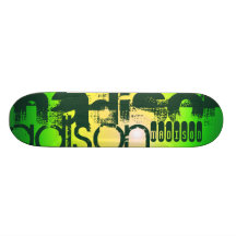 Individuelle Name auf Neongelb und Grün