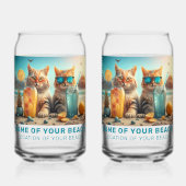Individuelle Name & Aufenthaltsort Katzen Dosenglas (Rückseite)