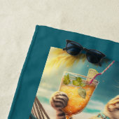 Individuelle Name & Aufenthaltsort Katzen Strandtuch (Beispiel)