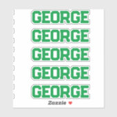 Individuelle Name Aufkleber (Blatt)