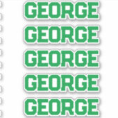 Individuelle Name Aufkleber (Vorderseite)
