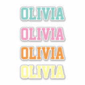 Individuelle Name Aufkleber (Vorderseite)