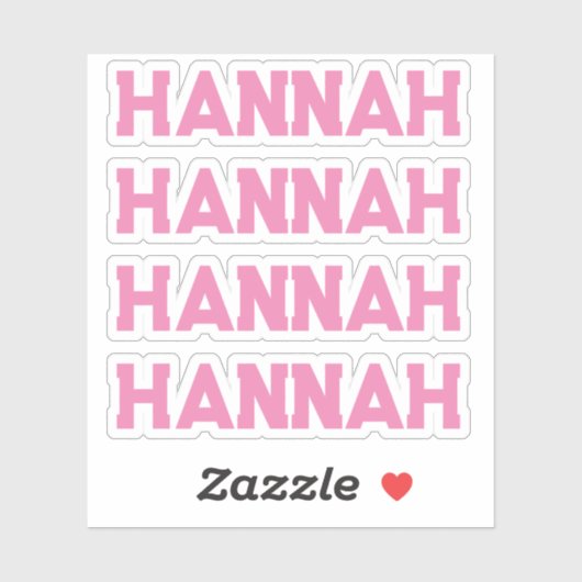 Individuelle Name-Aufkleber Aufkleber (Blatt)