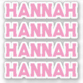 Individuelle Name-Aufkleber Aufkleber (Vorderseite)