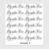 INDIVIDUELLE NAME — Aufkleber für Personalisierte (Blatt)