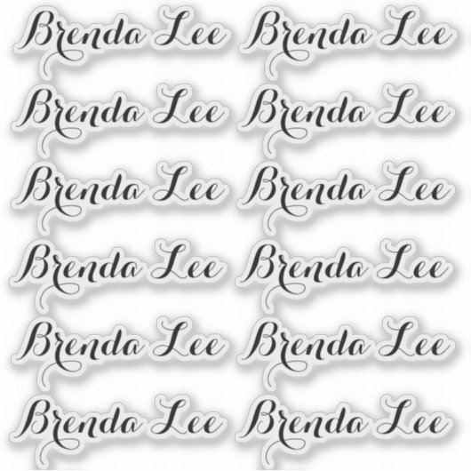 INDIVIDUELLE NAME — Aufkleber für Personalisierte (Vorderseite)