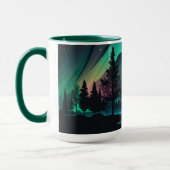 Individuelle Name Aurora Borealis Illustration Tasse (Links)