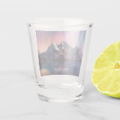 Individuelle Name Aurora Borealis Schnapsglas (Rückseite)