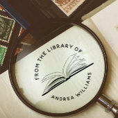 Individuelle Name aus der Bibliothek der Moderne | Gummistempel