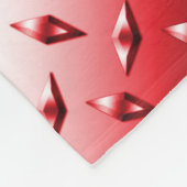 Individuelle Name aus rotem Diamantblech Fleecedecke (Ecke)