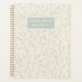 Individuelle Name aus weichem Beige und Sage Folia Planer (Vorderseite)