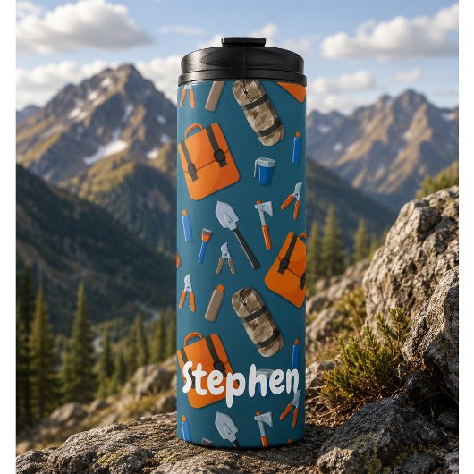 Individuelle Name Außengetriebemuster Thermosbecher