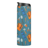 Individuelle Name Außengetriebemuster Thermosbecher (Nach rechts gedreht)