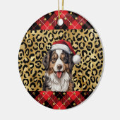 Individuelle Name Australian Shepherd dog Weihnach Keramik Ornament (Links)
