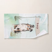 Individuelle Name Australian Shepherd Pet Dog Badhandtuch Set (Handtuch)