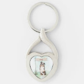 Individuelle Name Australian Shepherd Pet Dog Schlüsselanhänger (Vorderseite)