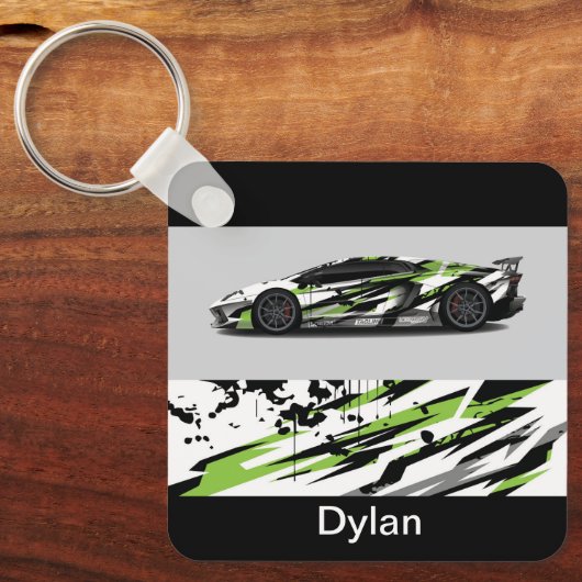 Individuelle Name Auto Schlüsselanhänger (Vorderseite)