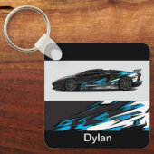 Individuelle Name Auto Schlüsselanhänger (Vorderseite)