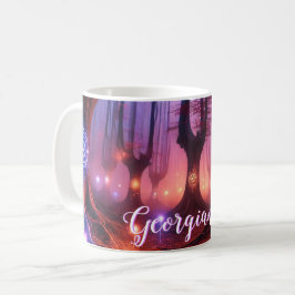 Individuelle Name Autumnal verzauberter Whimsigoth Kaffeetasse