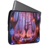 Individuelle Name Autumnal verzauberter Whimsigoth Laptopschutzhülle (Vorne Rechts)